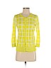Halogen 100% Cotton Yellow Cardigan Size S - photo 1