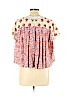Free People Pink Short Sleeve Top Size M - photo 2