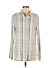 Xirena 100% Cotton White Long Sleeve Button-Down Shirt Size L - photo 1