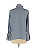 Waverly Grey 100% Polyester Blue Long Sleeve Blouse Size L - photo 2