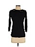 Ann Taylor LOFT Outlet 100% Cotton Black 3/4 Sleeve Top Size S - photo 1