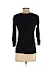 Ann Taylor LOFT Outlet 100% Cotton Black 3/4 Sleeve Top Size S - photo 2