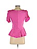 INC International Concepts Pink Short Sleeve Blouse Size S - photo 2