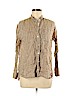 J.jill 100% Linen Brown Long Sleeve Blouse Size M - photo 1