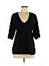 Lord & Taylor 100% Cashmere Black Short Sleeve Top Size M - photo 1