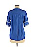 Unbranded 100% Cotton Blue 3/4 Sleeve Blouse Size M - photo 2