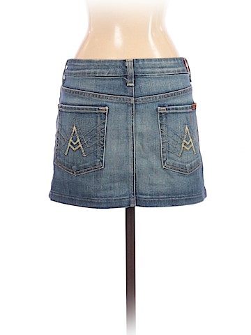 7 For All Mankind Denim Skirt (view 2)