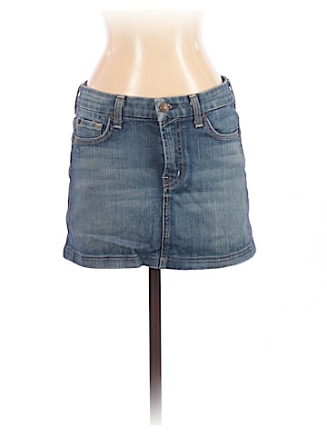 7 For All Mankind Denim Skirt (view 1)