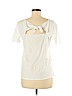 Ann Taylor LOFT Outlet 100% Cotton White Short Sleeve T-Shirt Size M - photo 2