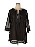 Assorted Brands 100% Polyester Black 3/4 Sleeve Blouse Size XL - photo 1
