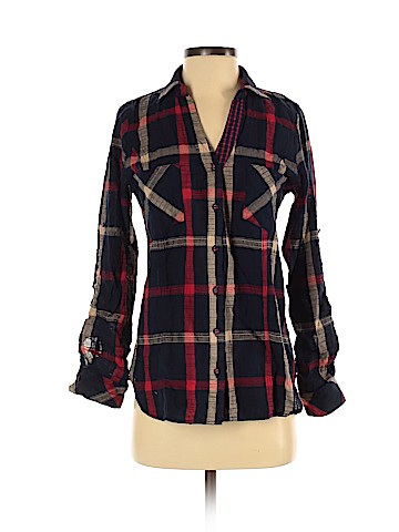 Skies Are Blue Long Sleeve Button-Down Shirt (view 1)