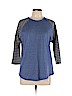 Lularoe Blue 3/4 Sleeve T-Shirt Size L - photo 1