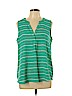 Apt. 9 100% Polyester Teal Sleeveless Blouse Size L - photo 1