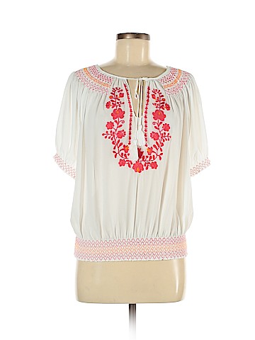 New York Clothing Co. Short Sleeve Blouse (view 1)