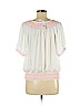 New York Clothing Co. 100% Polyester White Short Sleeve Blouse Size M - photo 2