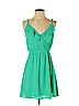 Lush 100% Polyester Green Casual Dress Size S - photo 1