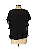 Belle + Sky 100% Polyester Black Short Sleeve Blouse Size L - photo 2