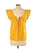 J. Crew Factory Store Yellow Short Sleeve Blouse Size 12 - photo 2