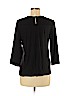 Ann Taylor 100% Polyester Black 3/4 Sleeve Blouse Size M - photo 2