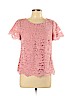 Talbots 100% Polyester Pink Short Sleeve Blouse Size 10 (petite) - photo 1