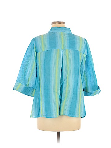 Catherines 3/4 Sleeve Button-Down Shirt (view 2)