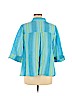 Catherines Blue 3/4 Sleeve Button-Down Shirt Size 14 - 16 - photo 2