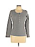 J. Crew Factory Store 100% Cotton Gray Long Sleeve Henley Size L - photo 1