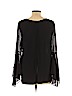 Nic + Zoe Black Long Sleeve Blouse Size 10 - photo 2