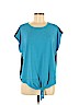 Investments Blue Short Sleeve Top Size XL (petite) - photo 1