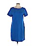 Talbots 100% Cotton Blue Casual Dress Size L (petite) - photo 1