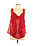 Charming Charlie 100% Polyester Red Sleeveless Blouse Size M - photo 1