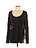 Banana Republic 100% Linen Black Long Sleeve Top Size XL - photo 1