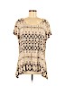Ruby Rd. Tan Short Sleeve Top Size XL - photo 1