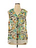 Daniel Rainn 100% Polyester Teal Sleeveless Blouse Size XL - photo 1