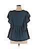 Ranna Gill 100% Cotton Blue Sleeveless Blouse Size XL - photo 2