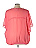 Lane Bryant 100% Polyester Pink Short Sleeve Blouse Size 22 - 24 Plus - photo 2