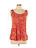 Nic + Zoe Orange Sleeveless Top Size L - photo 1