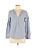 Ann Taylor LOFT Blue Long Sleeve Blouse Size XS - photo 1
