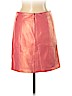 Cache 100% Leather Pink Leather Skirt Size 2 - photo 2