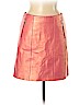 Cache 100% Leather Pink Leather Skirt Size 2 - photo 1