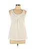 Ann Taylor LOFT Outlet 100% Cotton White Sleeveless Top Size M - photo 1