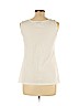 Ann Taylor LOFT Outlet 100% Cotton White Sleeveless Top Size M - photo 2