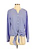 Talbots 100% Polyester Blue Long Sleeve Blouse Size S - photo 1