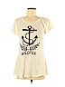 Wildfox 100% Cotton Ivory Short Sleeve T-Shirt Size XS - photo 1