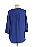Pleione 100% Polyester Blue Long Sleeve Blouse Size S - photo 2