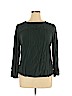 Banana Republic 100% Viscose Green Long Sleeve Blouse Size XL - photo 1
