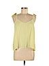 Lush 100% Polyester Yellow Sleeveless Blouse Size M - photo 1