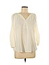 Merona 100% Polyester Ivory 3/4 Sleeve Blouse Size M - photo 1