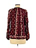 Lucky Brand 100% Viscose Burgundy Long Sleeve Blouse Size S - photo 2