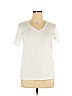 Jones New York Signature 100% Cotton White Short Sleeve T-Shirt Size XL - photo 1